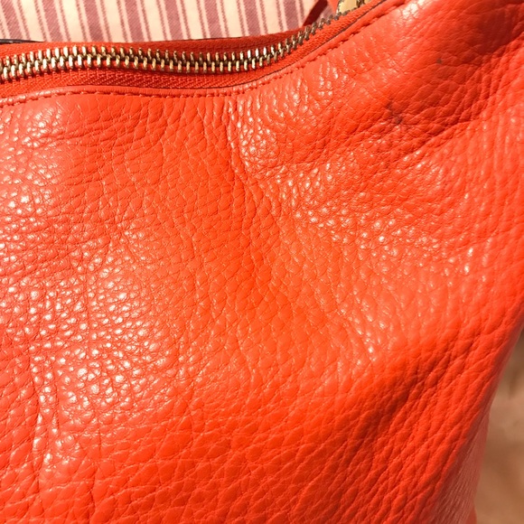 Michael Kors Authentic Purse Reddish Orange Color - Picture 11 of 12